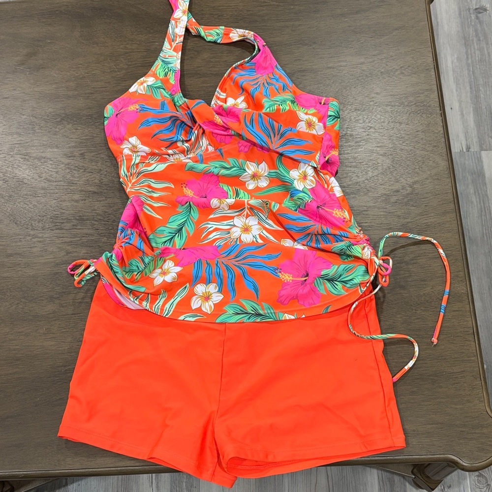 Tropical Floral 2pc Takini  Swim Set -